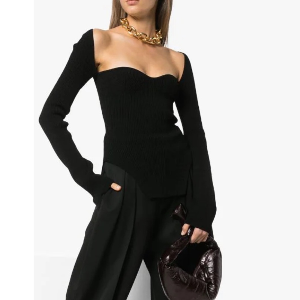 Khaite Maddy Style Top Ribbed Top